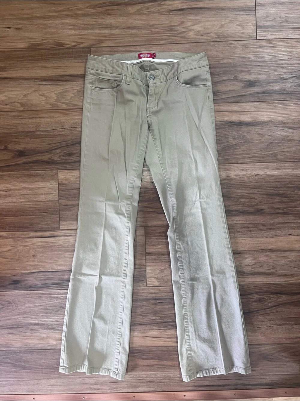 Dickies Women's Khaki Flare Jeans